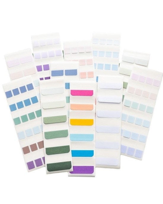 Colorful Index Tabs Sticky Notes - High-Visibility Page Markers for Organizing and Highlighting