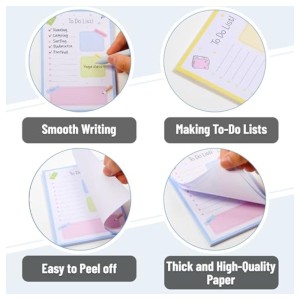 Creative School-Themed Sticky Notes | Morandi Color Sticky Pads for Students, Strong Adhesive & Colorful Memo Sheets