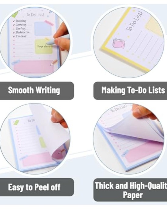 Creative School-Themed Sticky Notes | Morandi Color Sticky Pads for Students, Strong Adhesive & Colorful Memo Sheets
