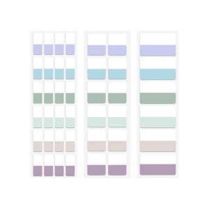 Morandi Index Tabs Sticky Notes - Aesthetic Write-On Labels for Students, Color-Coded Organization, High-Value Design
