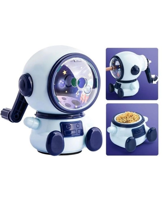 1/5PCS Creative Astronaut Pencil Sharpener Third Gear Adjustable Pencil Sharpener Hand-cranked Automatically Pencil Sharpener