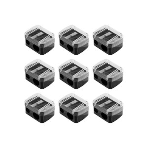 1/5/9pcs Pencil Sharpeners, Pencil Sharpener Manual Double Holes Pencil Sharpener with Lid,Colored Pencil Sharpener