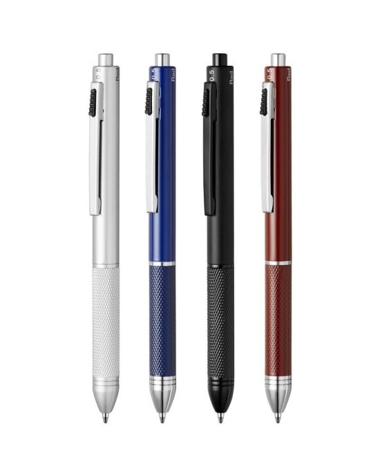 Gravity-Sensing Tech Pen | 4-in-1 Multi-Function Metal Ballpoint Pen for Students