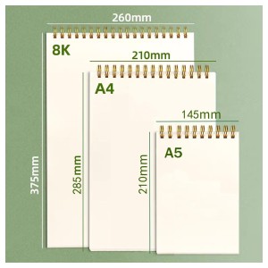Premium 8K Sketchbook with Thick A4 White Card Paper for Drawing and Painting