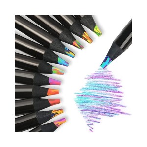 10/50pcs 7 Colors Gradient Rainbow Colored Pencils Drawing Sketching Coloring Colour Pencils Artist Sketching Art Supplies