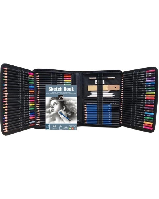 145-Piece Colored Pencil Set for Art Drawing & Sketching