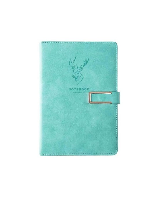 Vintage A5 Notebook with Buckle Closure - Business Meeting Journal & Office Writing Notepad
