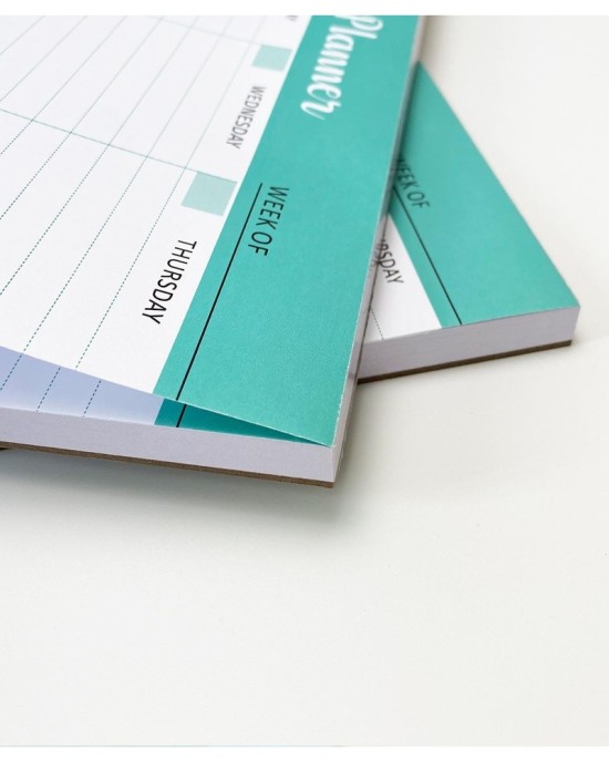 Daily Planner Notepad with Tear-Off Pages | Weekly & Monthly Layouts for Office, School & Memos