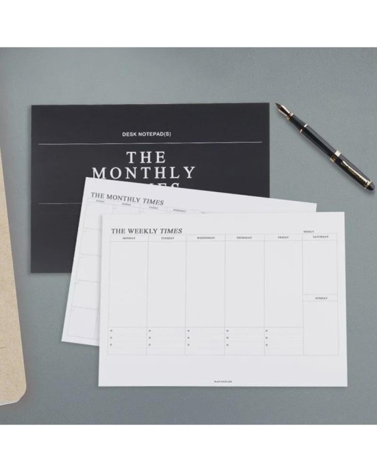 Weekly Planner Notepad with Tear-Off Pages | Dated Agenda & To-Do List for Office & School