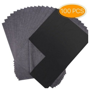 100 Sheets Carbon Transfer A4 Graphite Paper Tracing Drawing Canvas Art Wood DIY