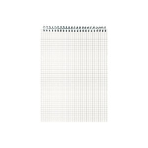 B5 Grid Spiral Notebook with Top Flip Design for Students, College Ruled & Graph Paper for Note Taking