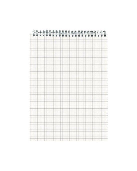 B5 Grid Spiral Notebook with Top Flip Design for Students, College Ruled & Graph Paper for Note Taking