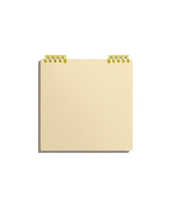 Square Binder Notebook with Premium Paper - Refillable Loose Leaf Journal for Students and Note Taking