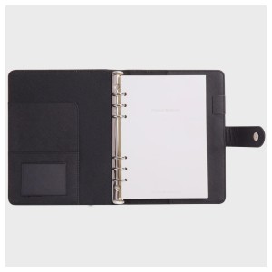 Deluxe Leather Journal - 25K Loose-Leaf Notebook with 100 Pages for Business Meetings & Note-Taking