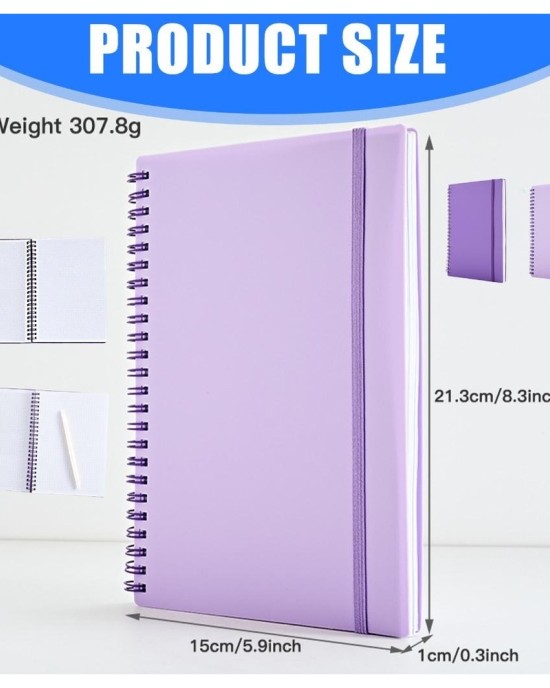 A 5 Spirals Notebook Stationery Notepads Thick Paper Writing Notebook for School Office Travel Work