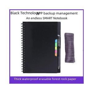Eco-Friendly Stone Paper Notebook - Waterproof, Erasable & Reusable Spiral Notepad for Endless Writing