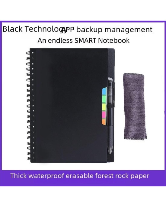 Eco-Friendly Stone Paper Notebook - Waterproof, Erasable & Reusable Spiral Notepad for Endless Writing