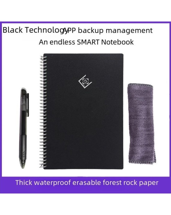 Eco-Friendly Stone Paper Notebook - Waterproof, Erasable & Reusable Spiral Notepad for Endless Writing