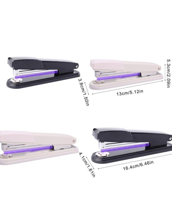 Plastic Stapler Desktop Stapler Easy to Load Office Stapler Effortless Stapler