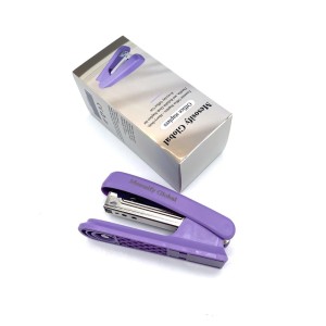Mesosify Global Office staplers ABS And Metal Construction Medium Size Purple Color Desktop Stapling Tool Office Staplers