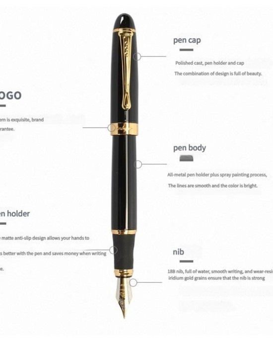 0.5mm Fountain Pen Signature Pen Writing Pen Business Pen Office School Supplies