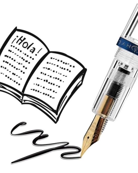 Transparent Colorful Fountain Pen Fit for Drawing Sketching Art Illustrations